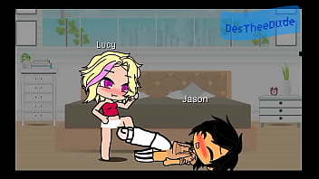 Big dick dude fucks slutty girl gacha club