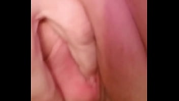 Horny blonde fingers