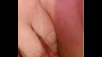Horny blonde fingers