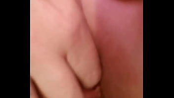 Horny blonde fingers