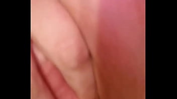 Horny blonde fingers