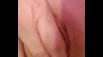 Horny blonde fingers