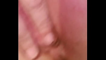 Horny blonde fingers
