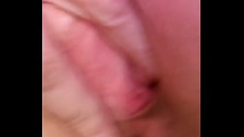 Horny blonde fingers