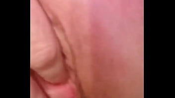 Horny blonde fingers