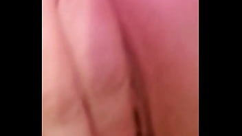 Horny blonde fingers