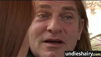 Naughty babe gets hairy twat fingered before harsh drilling 13