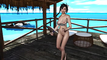 Young oiled tifa lockhart stubbornly seduces you into sex during vacation
