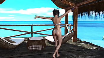 Young oiled tifa lockhart stubbornly seduces you into sex during vacation