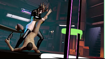 3d sexy asian robot wearing sexy lingerie got her wet pussy fucked so hard