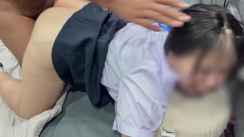 College cute girl 18 got fucked while wearing her uniform cum stained her skirt College cute girl 18 got fucked while wearing her uniform cum stained her skirt