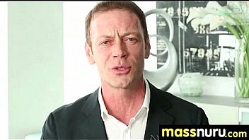 Japanese masseuse gives a full service massage 13