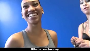 Tight teen fucks a man in front of the camera for cash 11