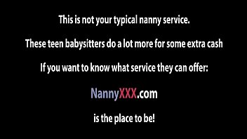 Babysitter cadence lux threesome on sofa