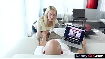 Babysitter cadence lux threesome on sofa