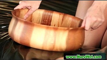 Sexy babe gives nuru massage 25