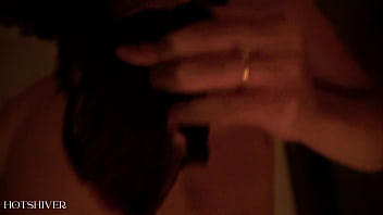 Threesome sex by candlelight