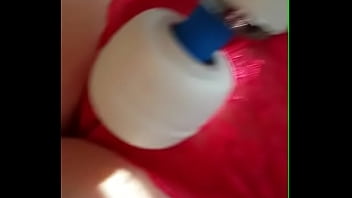 Wife In Red Lingerie With Hitachi Cuckoldbangcom thumbnail