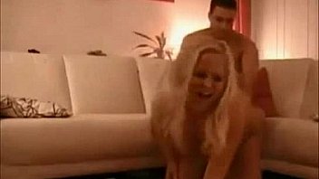 Amateur milf gets fucked on sofa