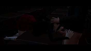 Virgin goth smashed by her teacher