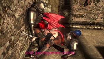 Jailed succubus fucked by knights