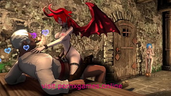 Jailed succubus fucked by knights