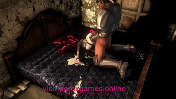 Jailed succubus fucked by knights