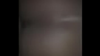 Black pussy sliding back on white cock