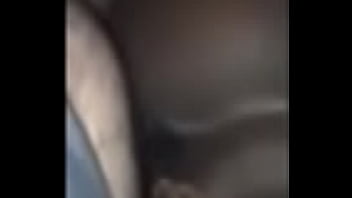 Black pussy sliding back on white cock