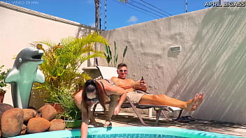 Pool day and they fuck me from my dirty ass to my mouth cum on my face so much load i swallow