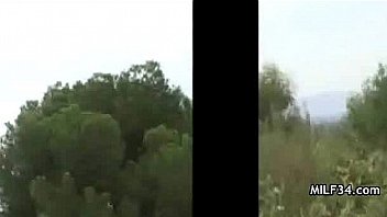 Big breated horny milf's bedroom seduction