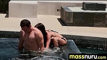 Nuru massage ends with a hot shower fuck 12