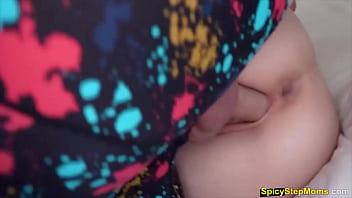 Hot golddigger housewife versus horny stepson