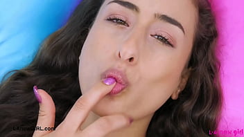 Astonishing brunette model naked close up