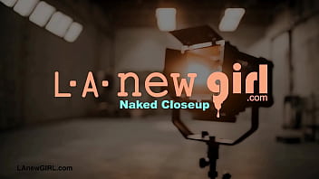 Astonishing brunette model naked close up