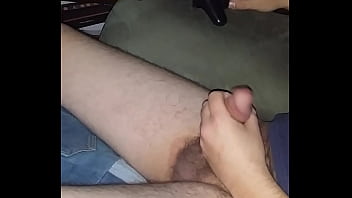 Jerking hard wishing someone would fill my butthole