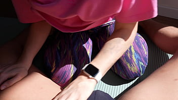 She rolled out the mat then rolled on me — homemade couple