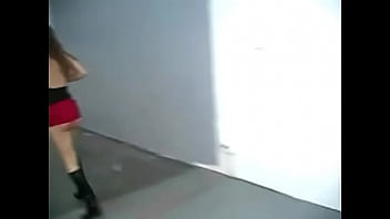 Nasty brunette babe gets spanked