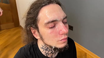 Extreme humiliation with spitting on slave's face and insults from merciless mistresses