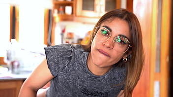 The delivery man arrives to deliver an order and i grab him really hard in front of my friends