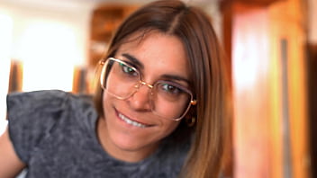 The delivery man arrives to deliver an order and i grab him really hard in front of my friends