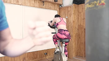 Fucking training in the gym of luxury