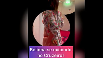 Na viagem de cruzeiro em alto mar belinha deu muito pra três comedores