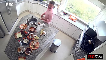 Stepsis begs for stepbro's cock after thanksgiving dinner