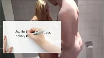 Amateur Girl Gives Bathroom Blowjob thumbnail