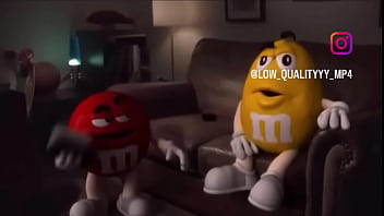 The red m&m trying to find a date to visit the cinema The red m&m trying to find a date to visit the cinema
