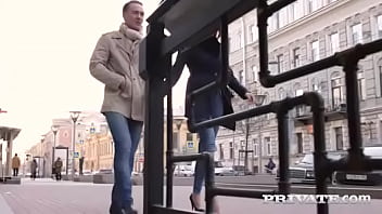 Candy squirting redhead takes a creampie