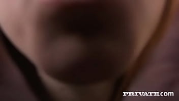 Candy squirting redhead takes a creampie