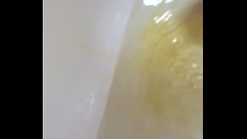 Pissing in my bath tub and playing