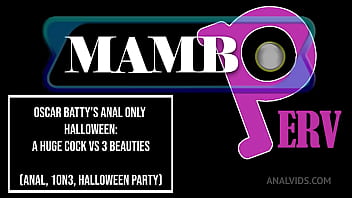 Oscar batty’s anal only halloween party a huge cock vs 3 beauties anal 0% pussy gapes halloween 2024 monster coc